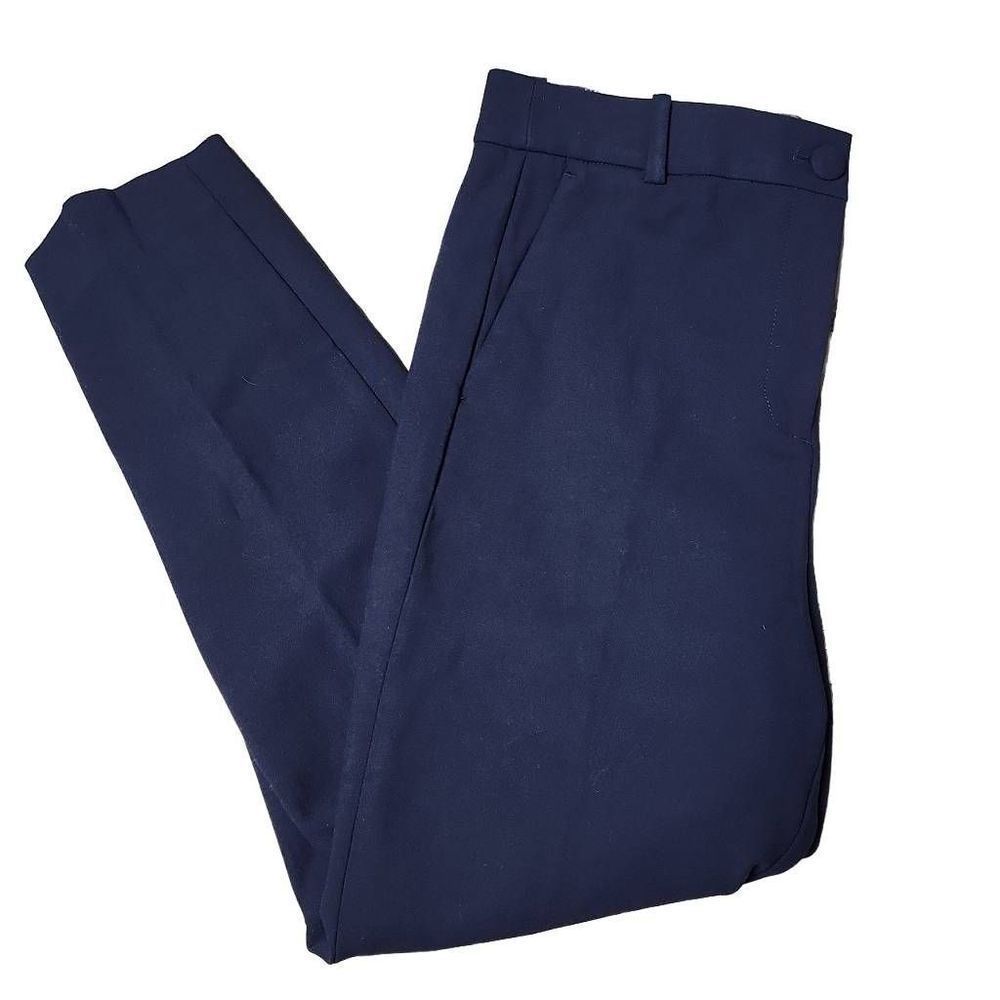 J. Crew deep navy blue high-rise Cameron trousers